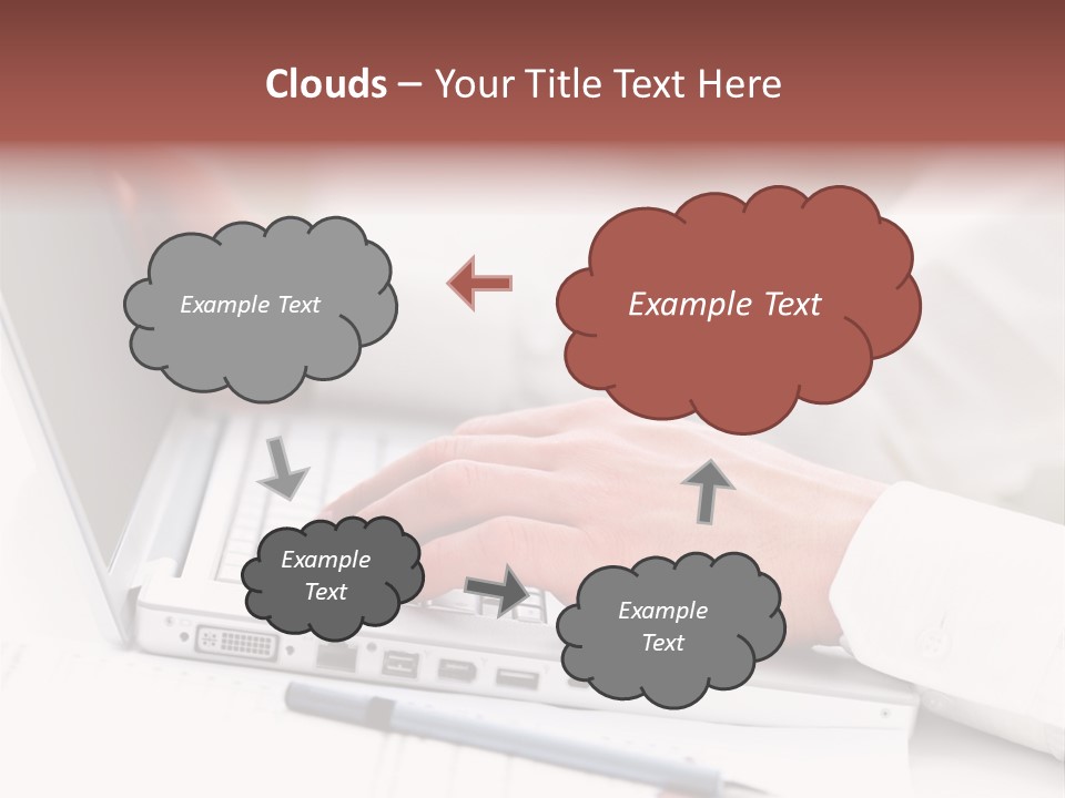 Texture Of A Leather PowerPoint Template