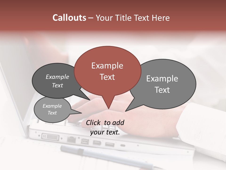 Texture Of A Leather PowerPoint Template