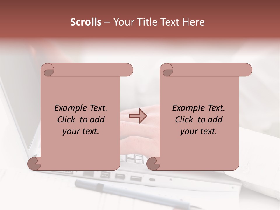 Texture Of A Leather PowerPoint Template