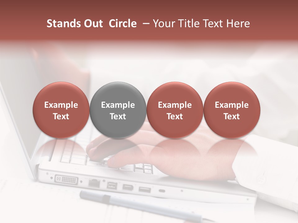 Texture Of A Leather PowerPoint Template