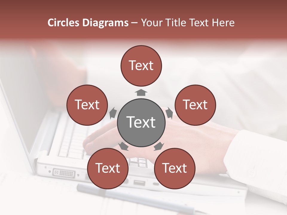 Texture Of A Leather PowerPoint Template