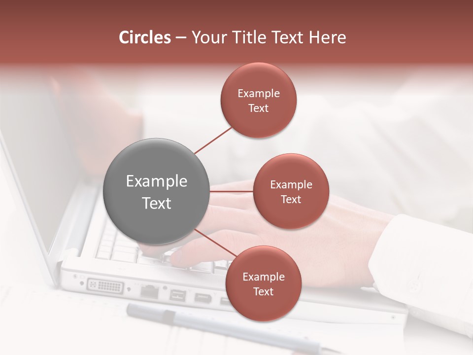 Texture Of A Leather PowerPoint Template