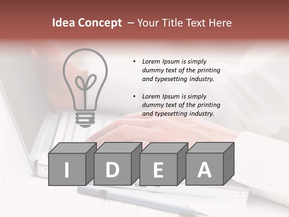 Texture Of A Leather PowerPoint Template