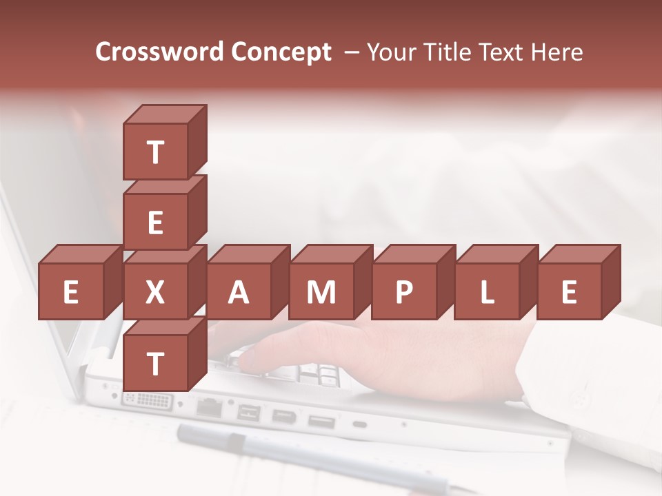 Texture Of A Leather PowerPoint Template