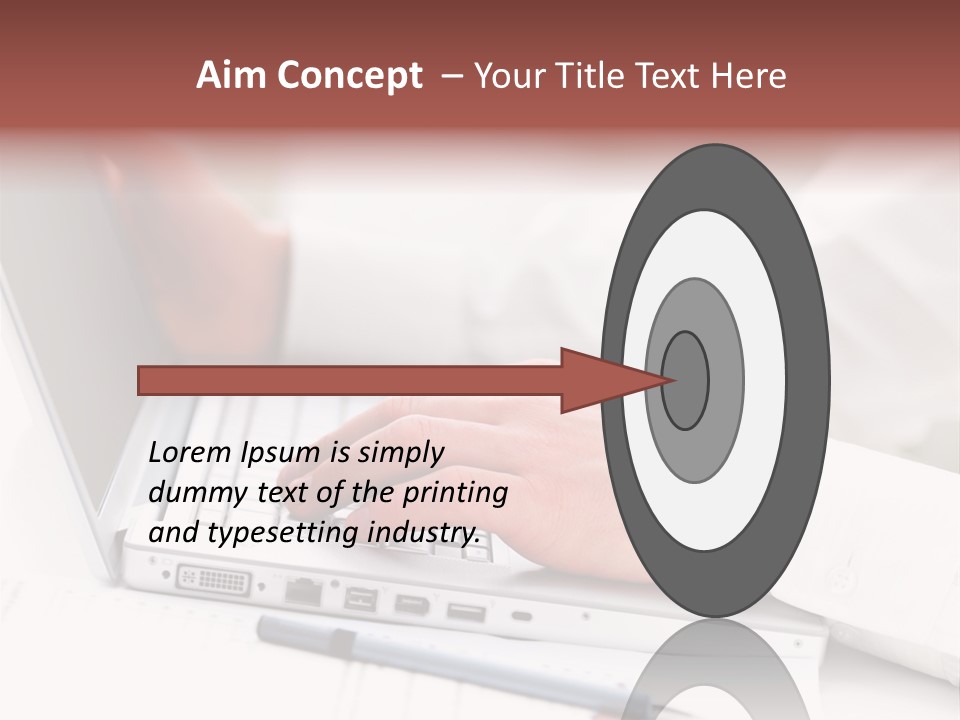 Texture Of A Leather PowerPoint Template