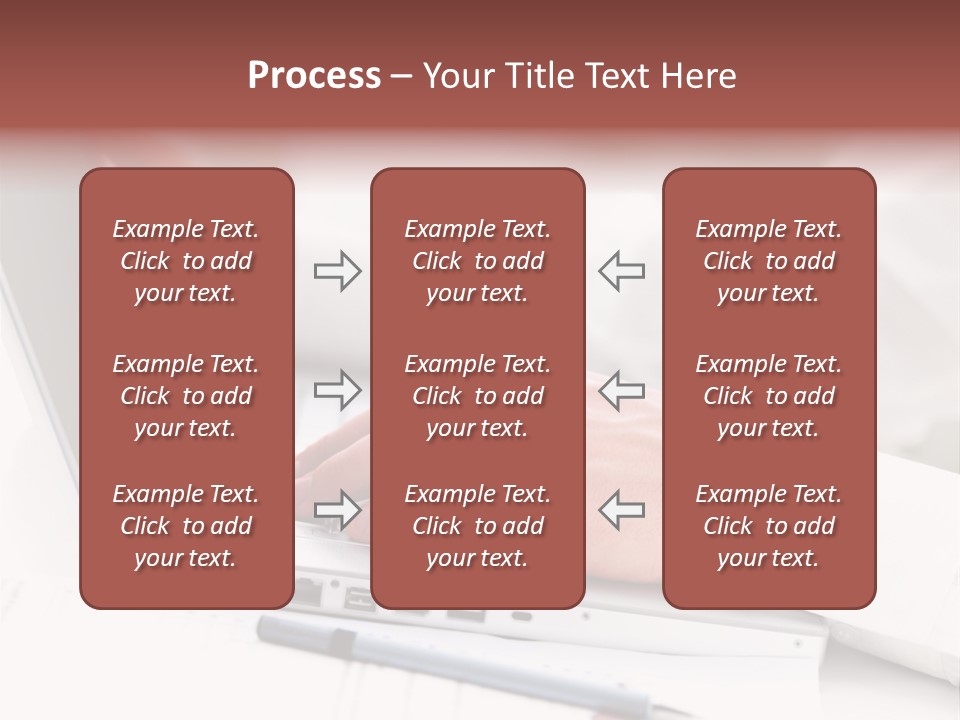 Texture Of A Leather PowerPoint Template