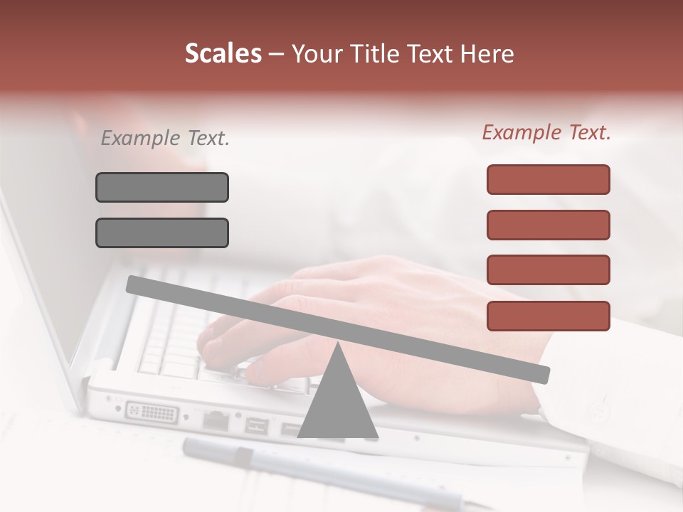 Texture Of A Leather PowerPoint Template