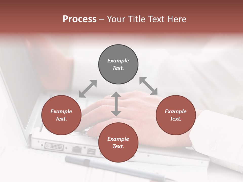 Texture Of A Leather PowerPoint Template