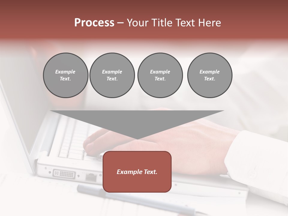 Texture Of A Leather PowerPoint Template