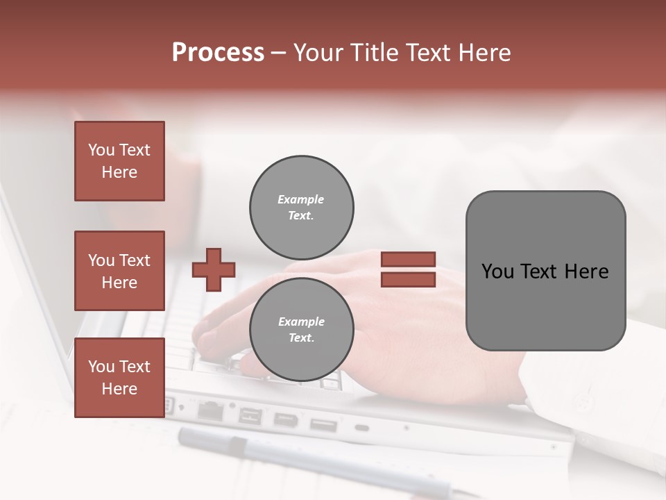 Texture Of A Leather PowerPoint Template