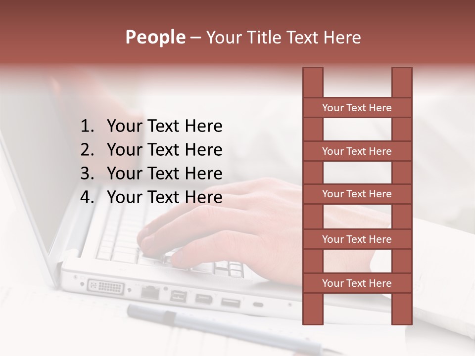 Texture Of A Leather PowerPoint Template