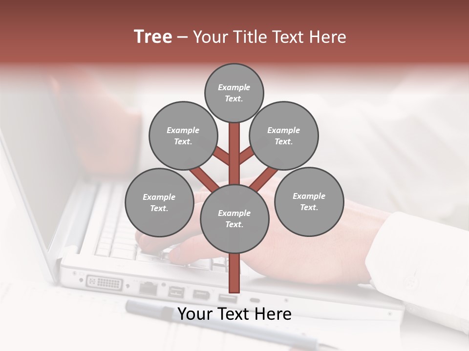 Texture Of A Leather PowerPoint Template