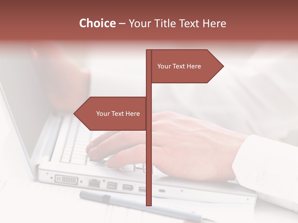 Texture Of A Leather PowerPoint Template