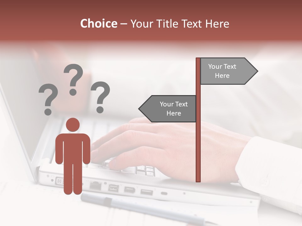 Texture Of A Leather PowerPoint Template