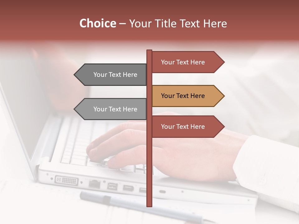 Texture Of A Leather PowerPoint Template