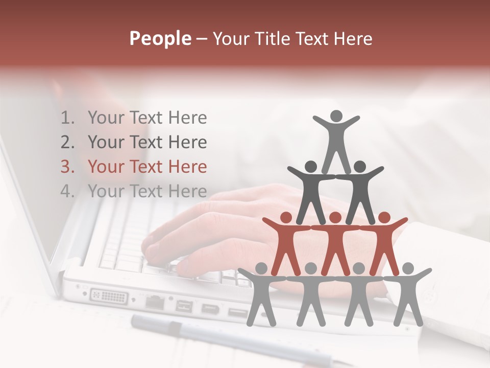 Texture Of A Leather PowerPoint Template