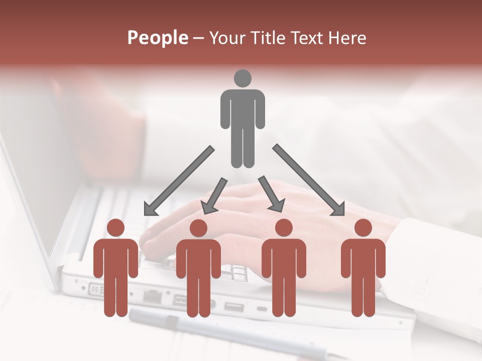 Texture Of A Leather PowerPoint Template