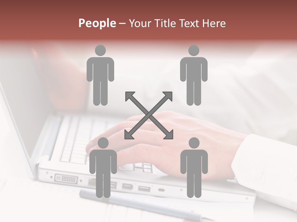 Texture Of A Leather PowerPoint Template