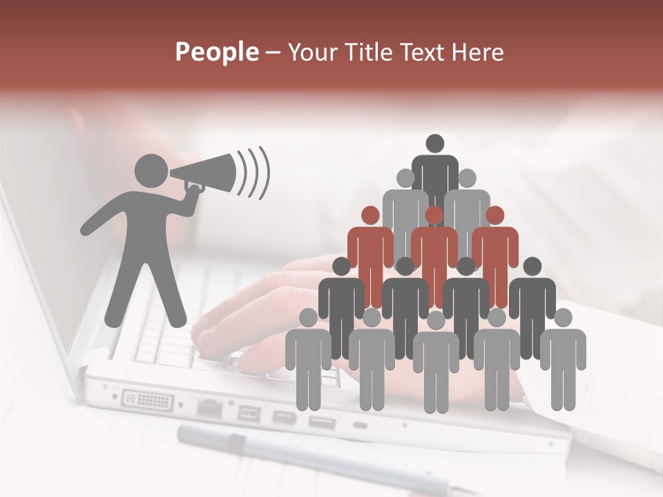 Texture Of A Leather PowerPoint Template