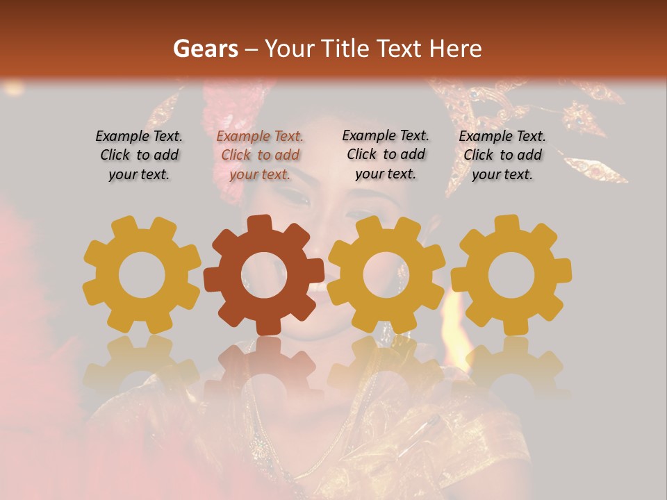 Decorative Authentic African Mask PowerPoint Template