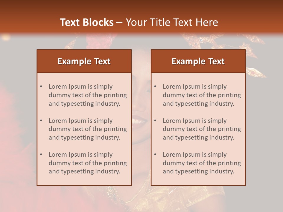 Decorative Authentic African Mask PowerPoint Template