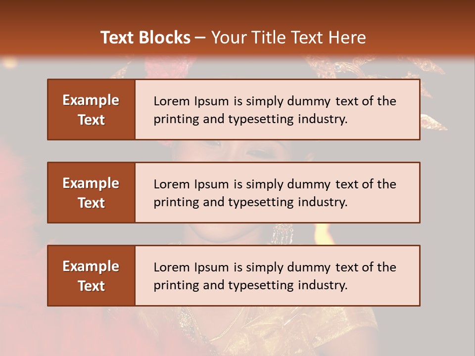 Decorative Authentic African Mask PowerPoint Template