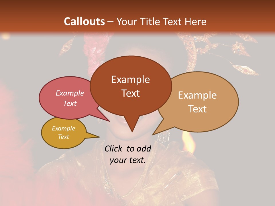 Decorative Authentic African Mask PowerPoint Template