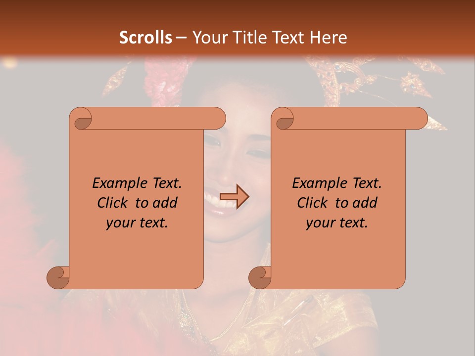 Decorative Authentic African Mask PowerPoint Template