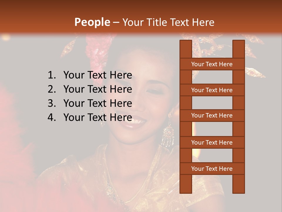 Decorative Authentic African Mask PowerPoint Template