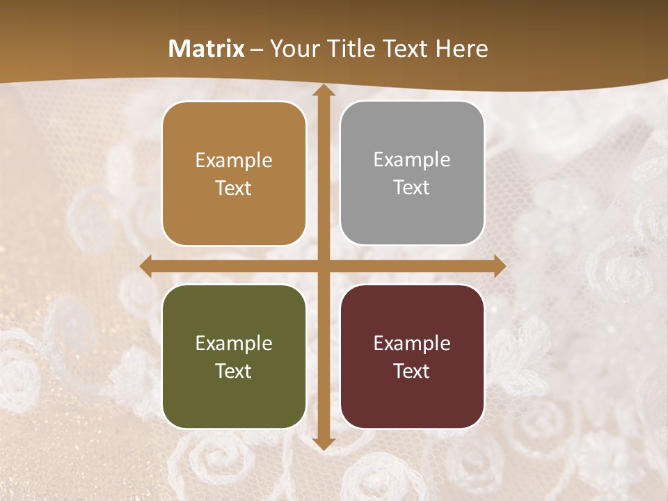 Garter From A Fabric Embroidered By A Satiny Lace PowerPoint Template