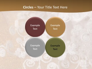 Garter From A Fabric Embroidered By A Satiny Lace PowerPoint Template