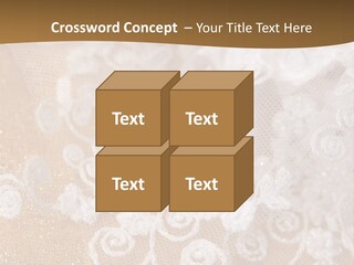 Garter From A Fabric Embroidered By A Satiny Lace PowerPoint Template