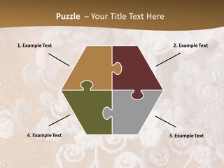 Garter From A Fabric Embroidered By A Satiny Lace PowerPoint Template