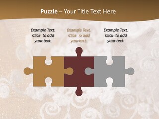 Garter From A Fabric Embroidered By A Satiny Lace PowerPoint Template