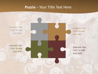 Garter From A Fabric Embroidered By A Satiny Lace PowerPoint Template