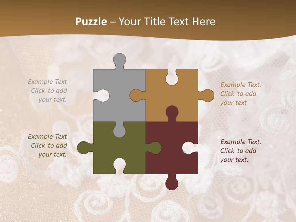 Garter From A Fabric Embroidered By A Satiny Lace PowerPoint Template