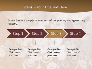 Garter From A Fabric Embroidered By A Satiny Lace PowerPoint Template