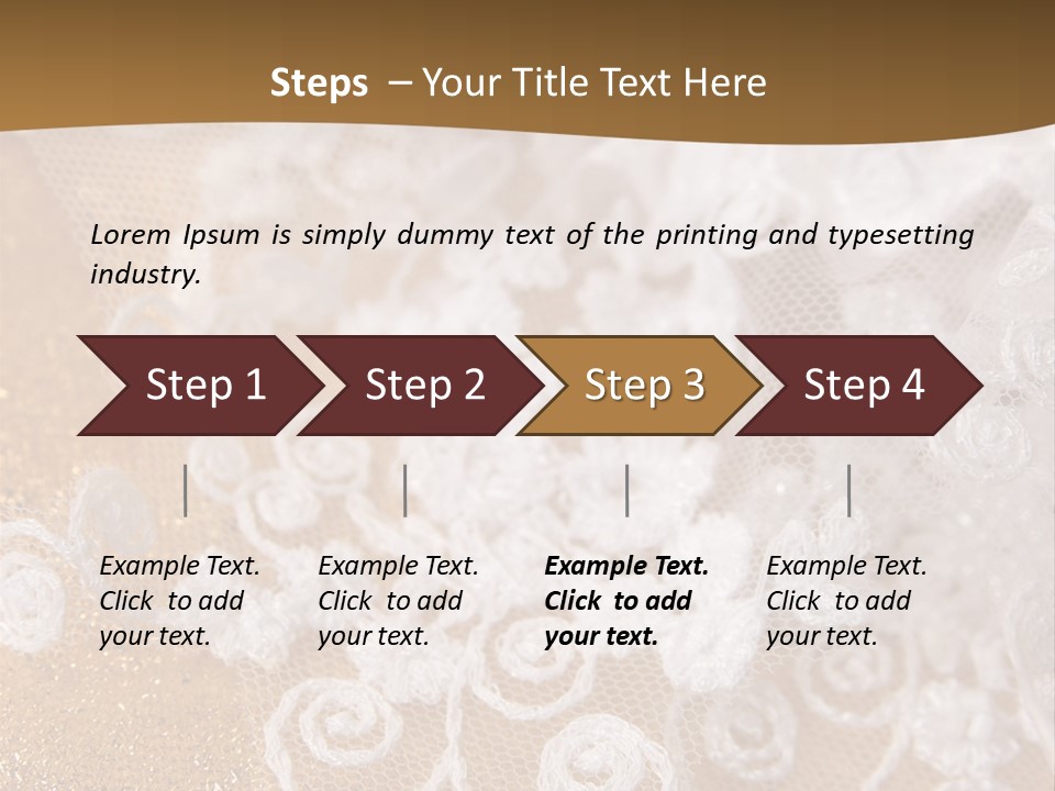 Garter From A Fabric Embroidered By A Satiny Lace PowerPoint Template