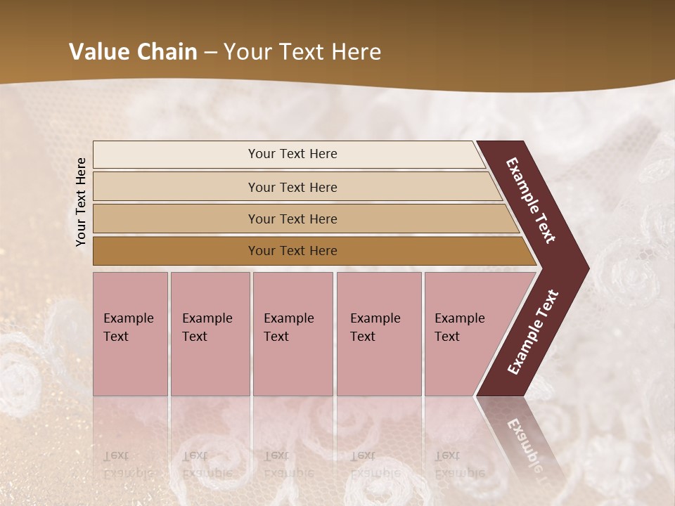 Garter From A Fabric Embroidered By A Satiny Lace PowerPoint Template