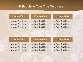 Garter From A Fabric Embroidered By A Satiny Lace PowerPoint Template