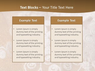 Garter From A Fabric Embroidered By A Satiny Lace PowerPoint Template