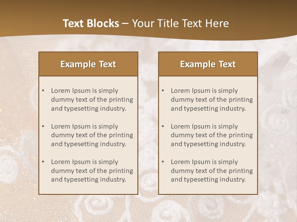 Garter From A Fabric Embroidered By A Satiny Lace PowerPoint Template