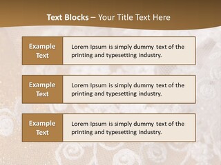 Garter From A Fabric Embroidered By A Satiny Lace PowerPoint Template