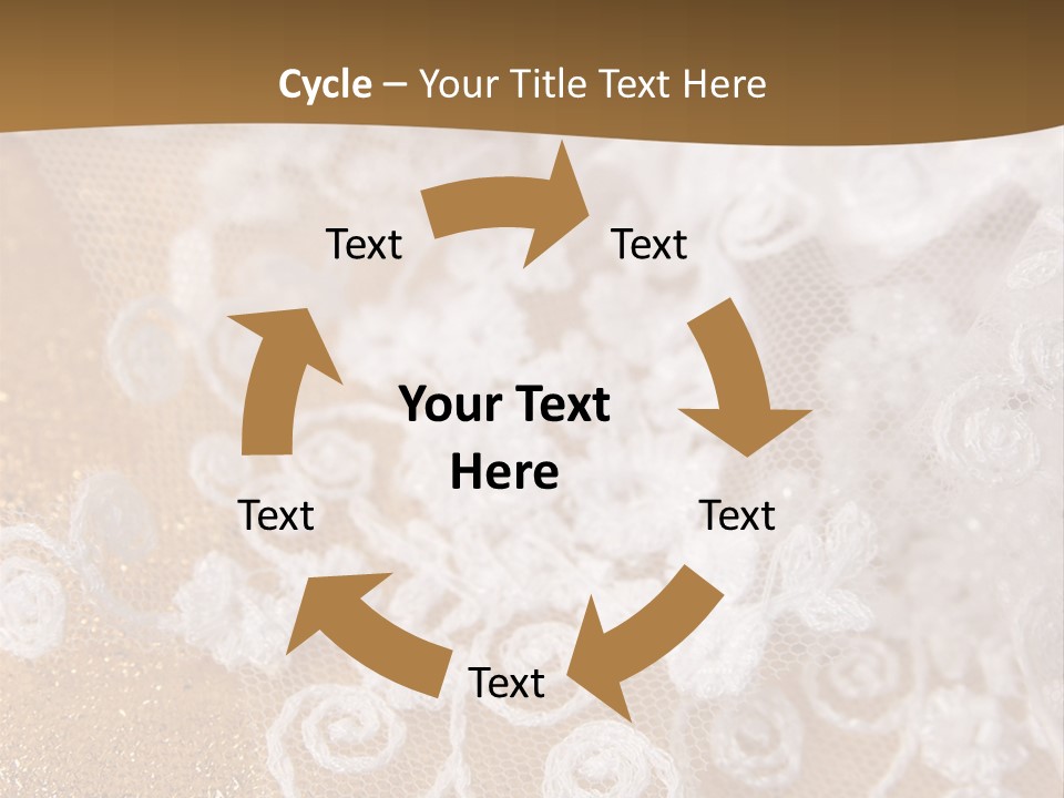 Garter From A Fabric Embroidered By A Satiny Lace PowerPoint Template