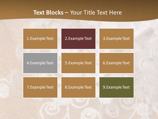 Garter From A Fabric Embroidered By A Satiny Lace PowerPoint Template