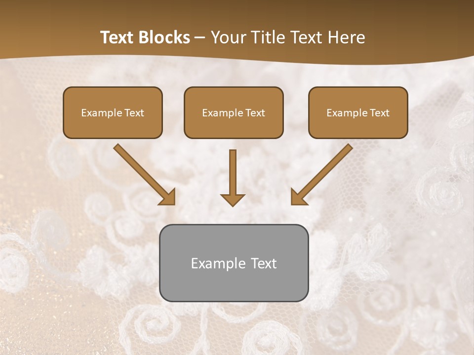 Garter From A Fabric Embroidered By A Satiny Lace PowerPoint Template