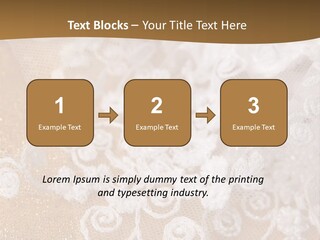 Garter From A Fabric Embroidered By A Satiny Lace PowerPoint Template