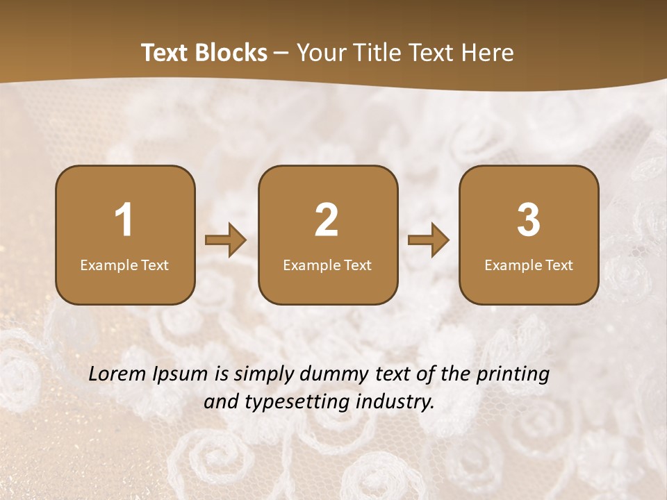 Garter From A Fabric Embroidered By A Satiny Lace PowerPoint Template