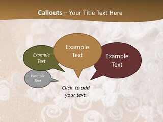 Garter From A Fabric Embroidered By A Satiny Lace PowerPoint Template