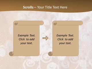 Garter From A Fabric Embroidered By A Satiny Lace PowerPoint Template